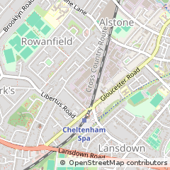 Map of Cheltenham, Gloucestershire