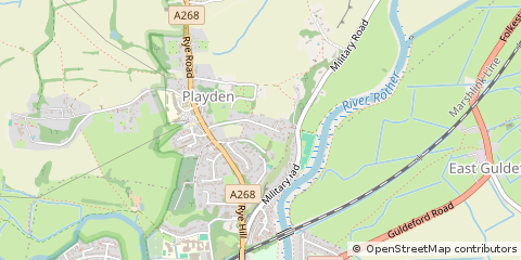 Map of RYE, East Sussex