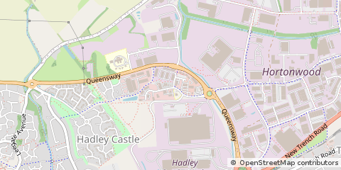 Map of Telford, Shropshire
