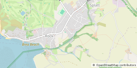 Map of Wadebridge, Cornwall