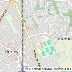 Map of Horley, Surrey