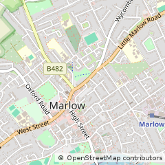 Map of Marlow, Buckinghamshire
