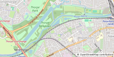 Map of Peterborough, Cambridgeshire