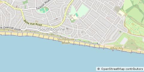 Map of Southbourne Bournemouth, Dorset