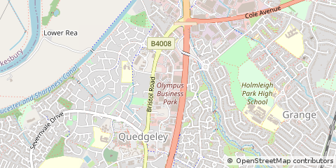 Map of Gloucester, Gloucestershire