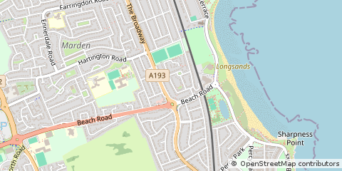 Map of North Shields, Tyne and Wear