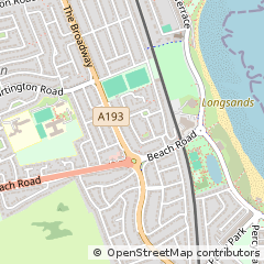 Map of North Shields, Tyne and Wear