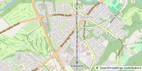 Map of Eskbank, Midlothian