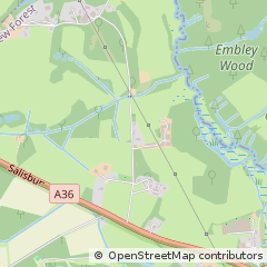 Map of Ower, Southampton Hants