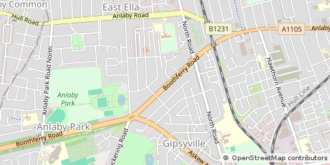 Map of Hull, East Yorkshire