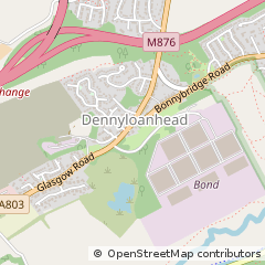 Map of Bonnybridge, Falkirk