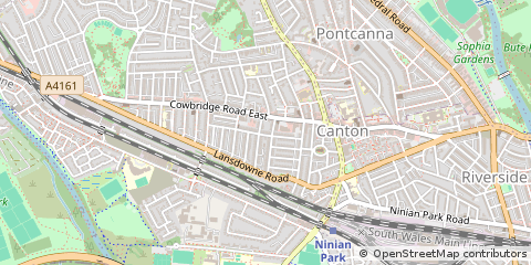 Map of Cardiff