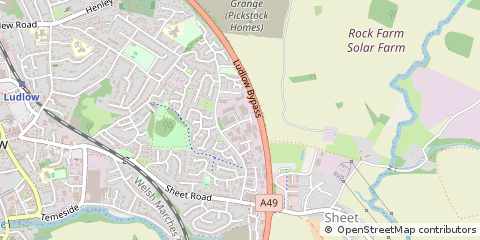 Map of Ludlow, Salop