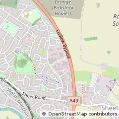 Map of Ludlow, Salop