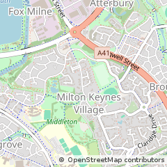 Map of Milton Keynes, Buckinghamshire