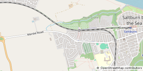 Map of Saltburn-by-the-SEA, Cleveland