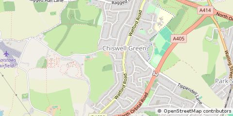 Map of ST. Albans, Hertfordshire