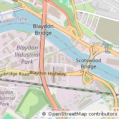 Map of Blaydon-on-Tyne, Tyne and Wear