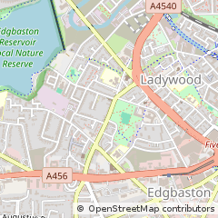 Map of Birmingham, West Midlands
