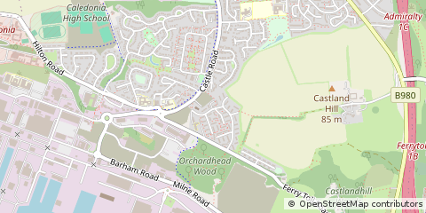 Map of Dunfermline, Fife