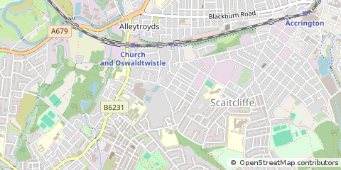 Map of Accrington