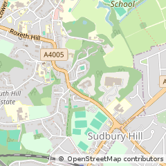 Map of Harrow, Middlesex