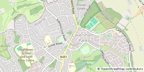 Map of Reading, Berkshire