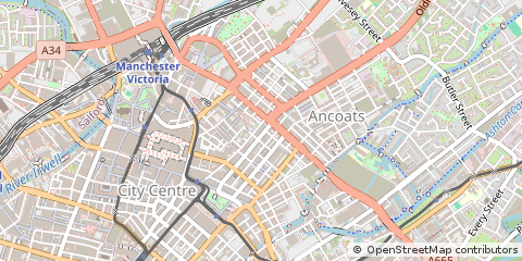 Map of Manchester