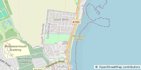 Map of Sunderland, Tyne & Wear