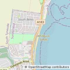 Map of Sunderland, Tyne & Wear
