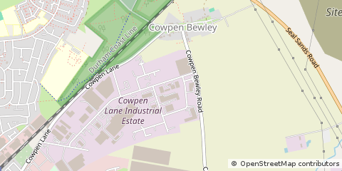Map of Billingham, Cleveland