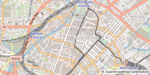 Map of Manchester