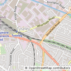 Map of Birmingham,west Midlands