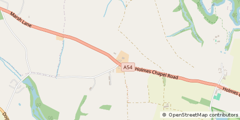 Map of Holmes Chapel, Cheshire