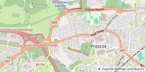 Map of Prescot