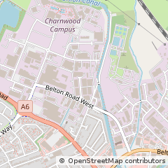 Map of Loughborough, Leicestershire