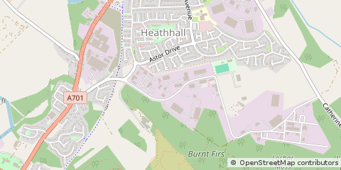 Map of Dumfries, Dumfriesshire