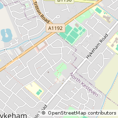 Map of Lincoln, Lincolnshire