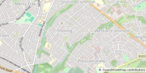 Map of Southampton, Hampshire