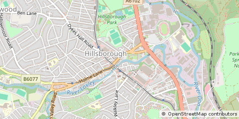 Map of Sheffield