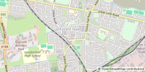 Map of Newcastle Upon Tyne