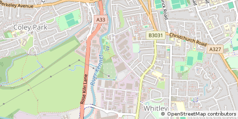 Map of Reading, Berkshire