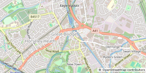 Map of Tipton, West Midlands