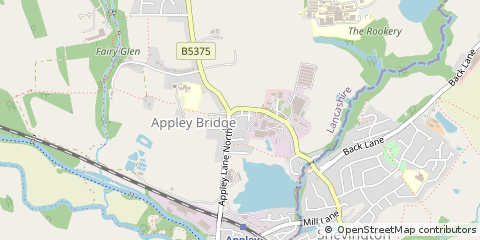 Map of Wigan, Lancashire