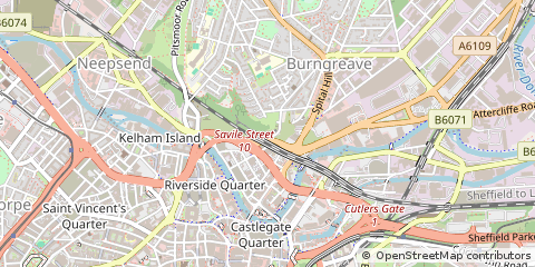 Map of Sheffield