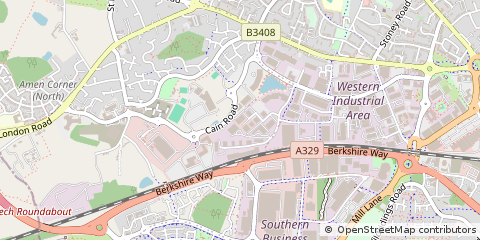 Map of Bracknell, Berks