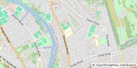 Map of Kingston Upon Thames, Surrey