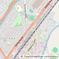Map of Burton-on-Trent, Staffordshire