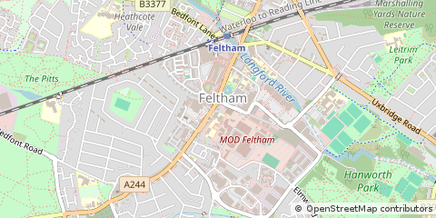Map of Feltham