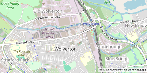 Map of Milton Keynes, Buckinghamshire